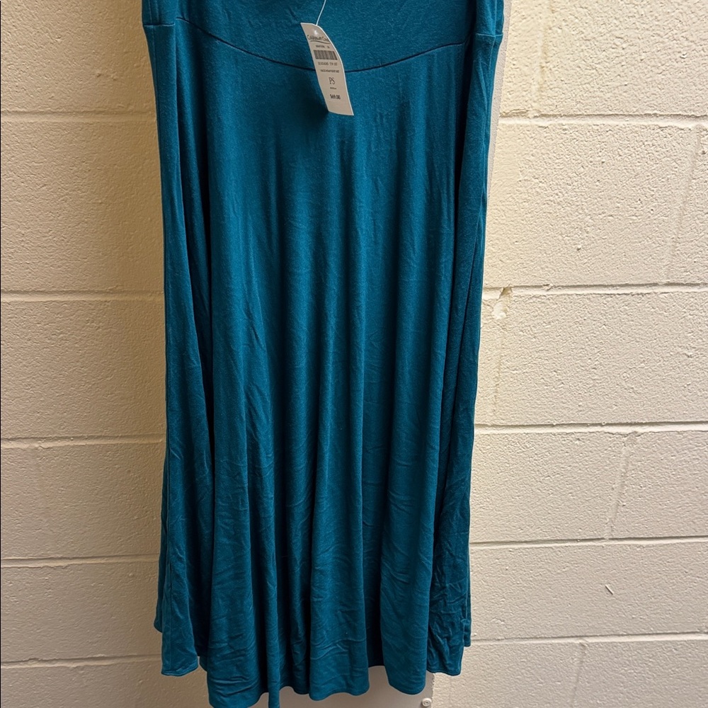 Coldwater Creek Turquoise Faux Wrap knit skirt NWT